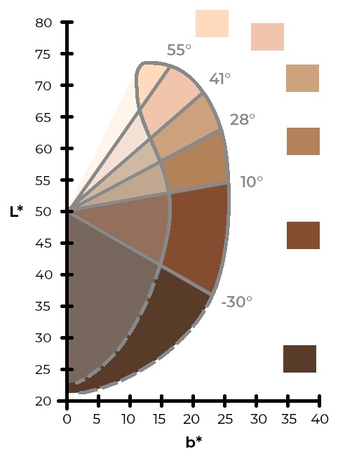Die Ermittlung der unterschiedlichen Hauttypen (ITA°)