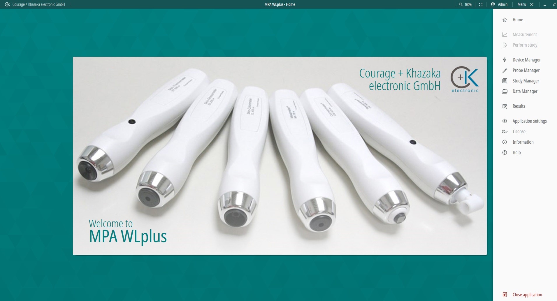 MPA WLplus software for the C+K wireless probes