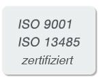 C+K ist ISO 9001 und ISO 13485 zertifiert